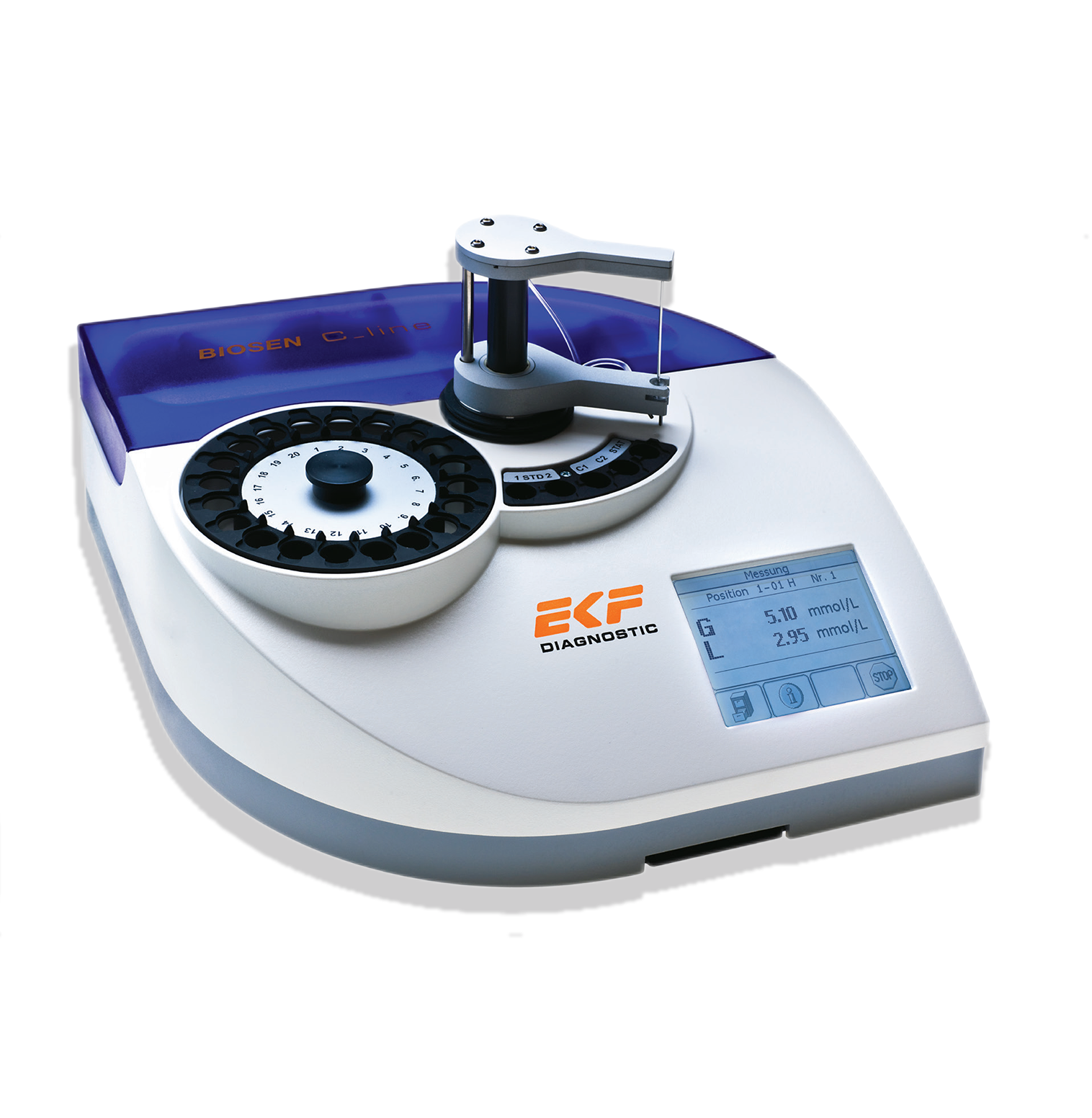 Laboratory glucose and lactate analyzer